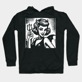 Retro Devil Girl Hoodie